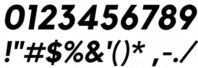 Kollektif Bold Italic Font OTHER CHARS