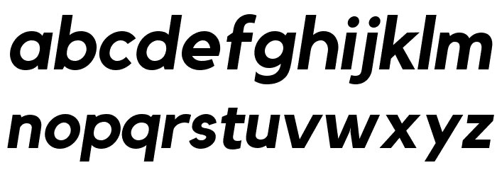 Kollektif Bold Italic Font LOWERCASE