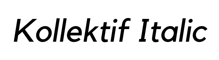 Kollektif Italic  नि: शुल्क फ़ॉन्ट्स डाउनलोड