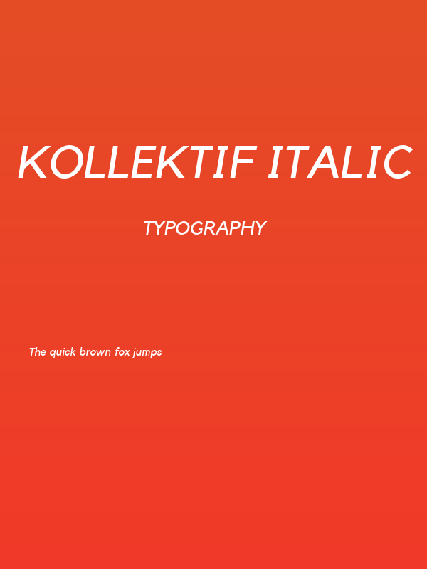 Kollektif Italic Poster