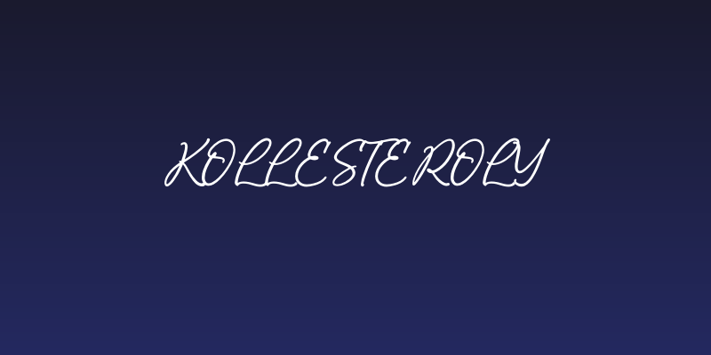 Kollesteroly Social Header