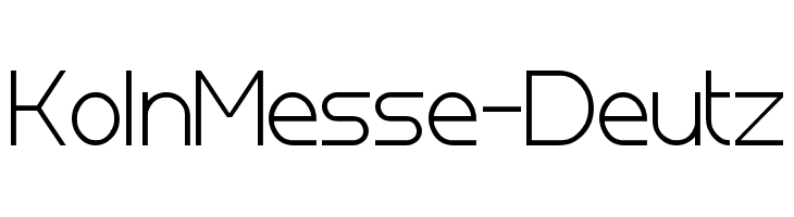 Koln Messe-Deutz  Free Fonts Download