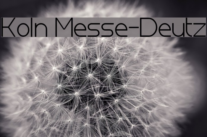 Koln Messe-Deutz Font examples