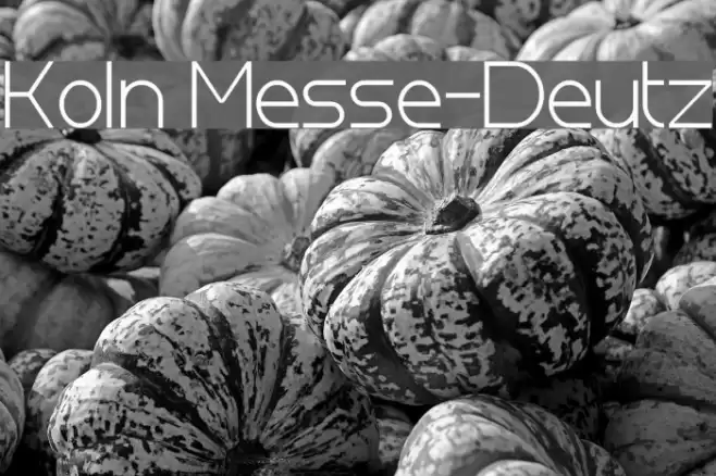 Koln Messe-Deutz Font examples