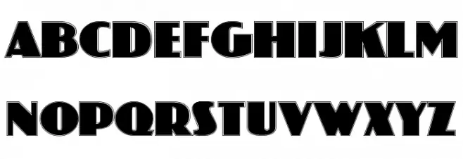 Koloss Contour Schriftart Groß