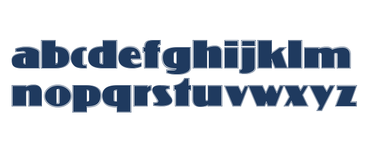 Koloss Contour Lowercase