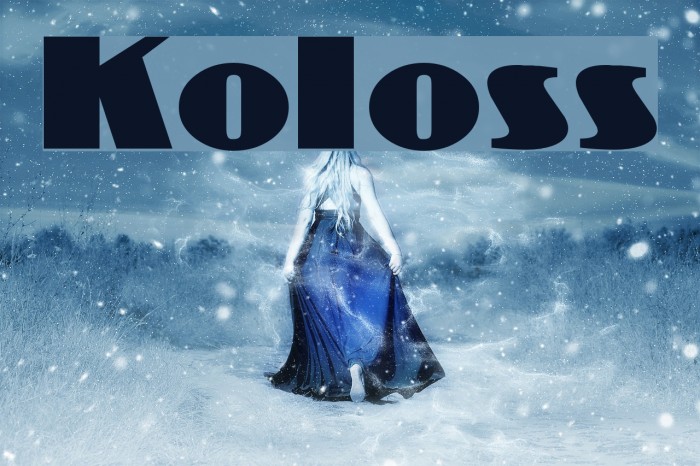 Koloss Font examples