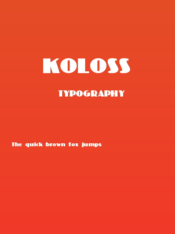 Koloss Poster