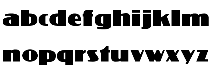 Koloss Font LOWERCASE