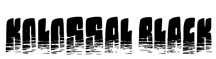 Kolossal black  免费字体下载