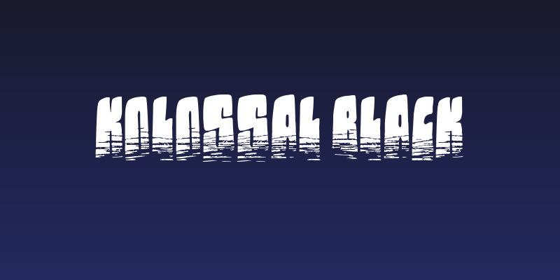 Kolossal black Social Header