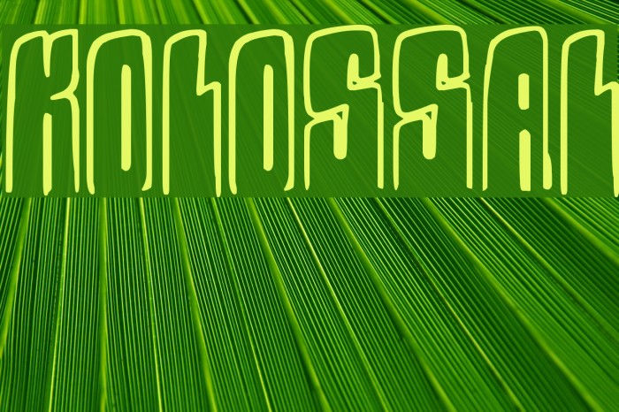 Kolossal Font examples