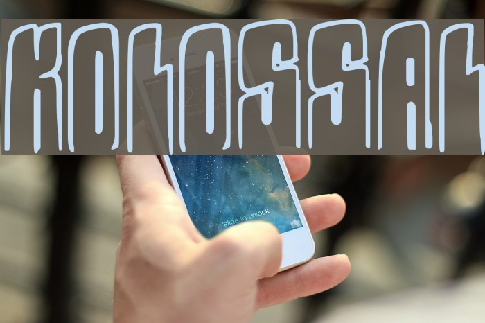 Kolossal Font examples
