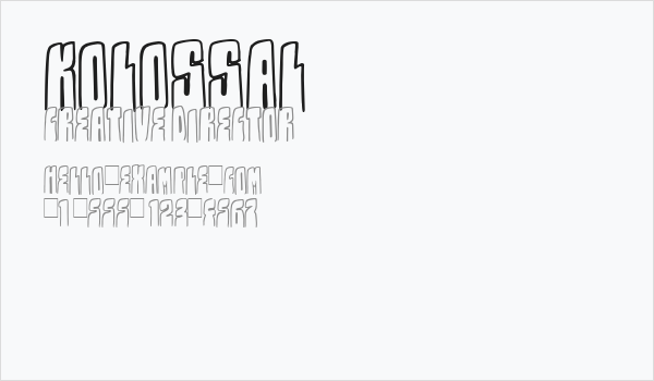 Kolossal Business Card