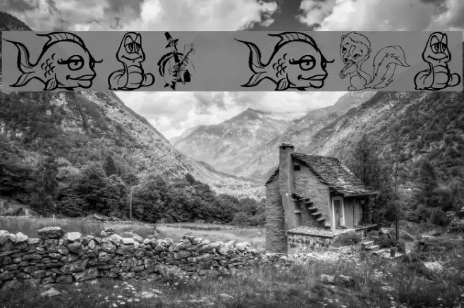 Komedy Kritters Font examples