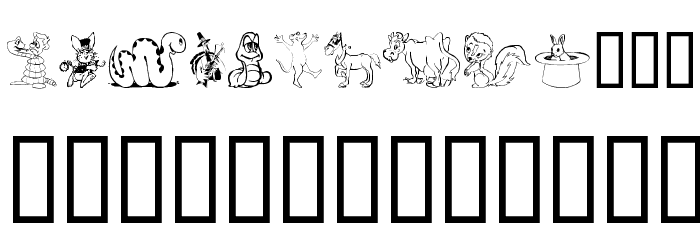 Komedy Kritters Font LOWERCASE