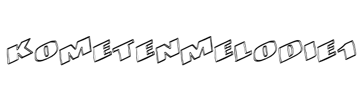 KometenMelodie1  Free Fonts Download