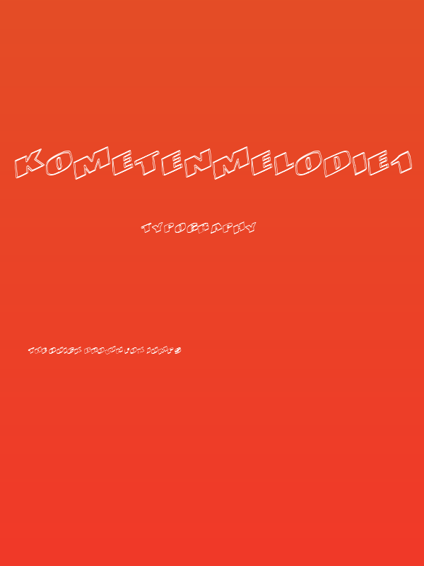 KometenMelodie1 Poster