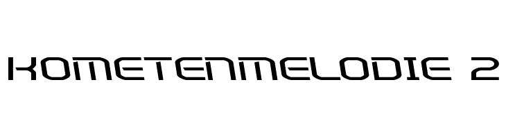 Kometenmelodie 2  Frei Schriftart Herunterladen