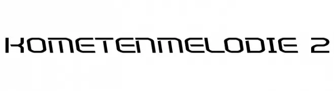 Kometenmelodie 2  フリーフォントのダウンロード