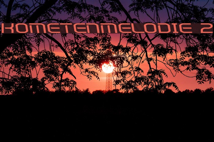 Kometenmelodie 2 Font examples