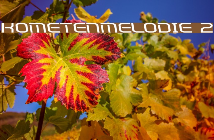 Kometenmelodie 2 Font examples