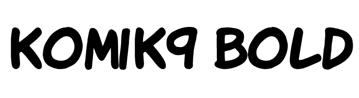 KomiK9 Bold  フリーフォントのダウンロード