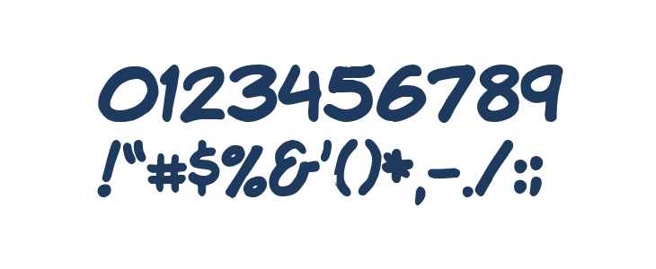 KomiK9 Bold Other Characters