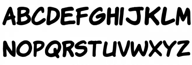KomiK9 Bold Caratteri MINUSCOLO