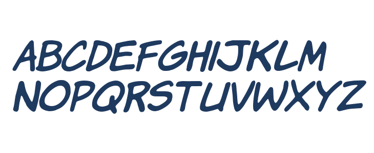 KomiK9 Italic Lowercase