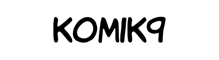 KomiK9  フリーフォントのダウンロード