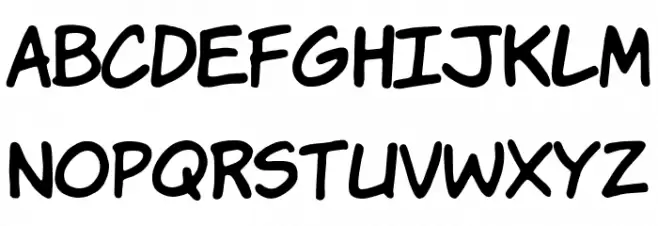 KomiK9 Font UPPERCASE