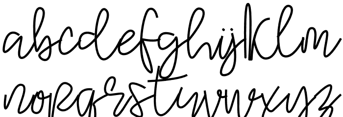Komic Kook Font LOWERCASE