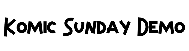 Komic Sunday Demo  Скачать бесплатные шрифты