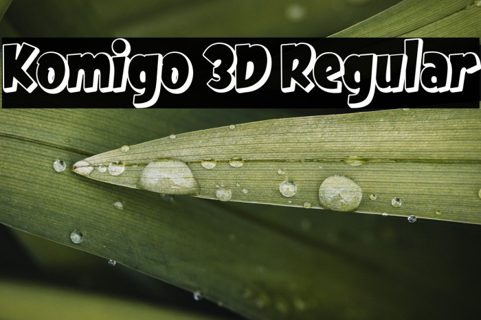 Komigo 3D Regular Example 1