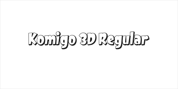 Komigo 3D Regular Logo
