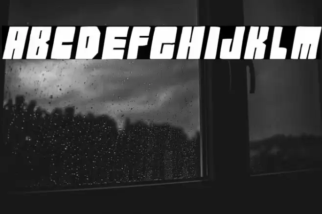 Komik Blok pg Italic Font examples