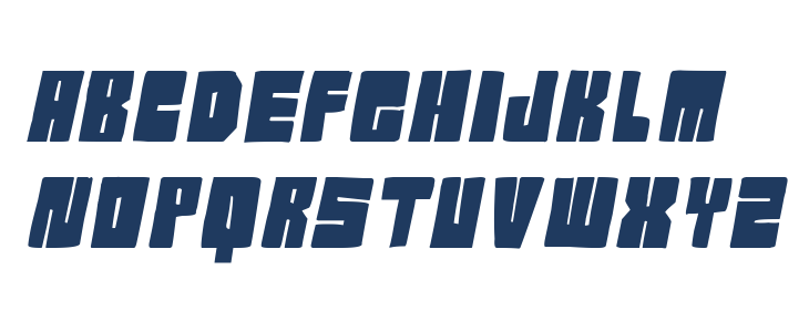 Komik Blok pg Italic Lowercase