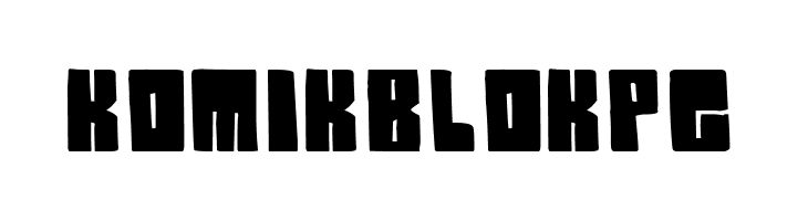 Komik Blok pg  font caratteri gratis