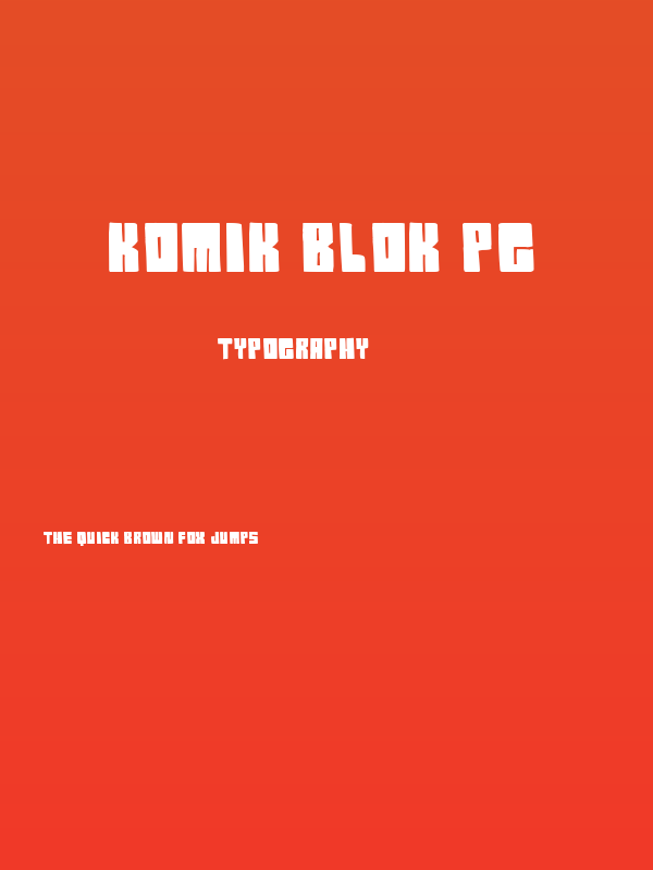 Komik Blok pg Poster