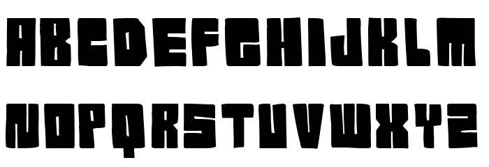 Komik Blok pg Font LOWERCASE