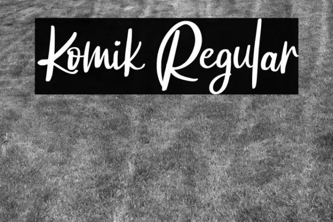 Komik Regular Font examples
