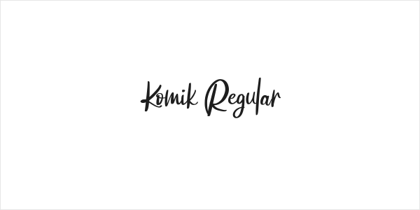 Komik Regular Logo