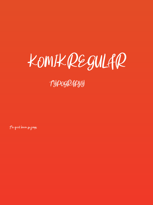 Komik Regular Poster