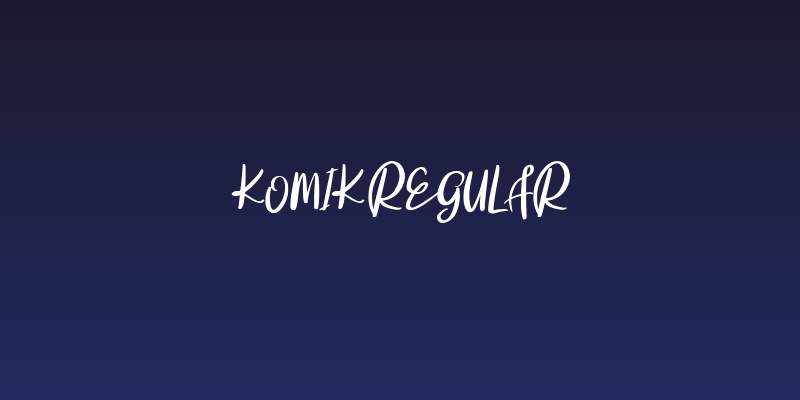 Komik Regular Social Header