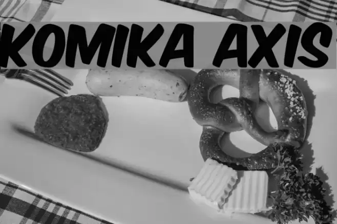 Komika Axis Font examples