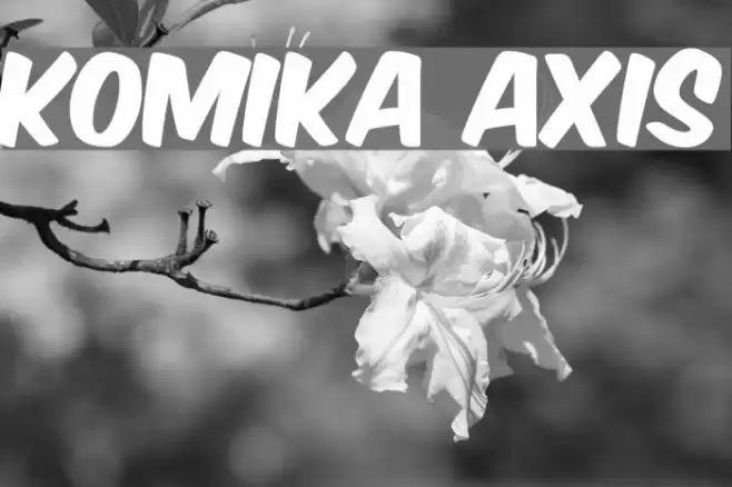 Komika Axis Font examples