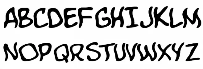 Komika Boo Schriftart Groß