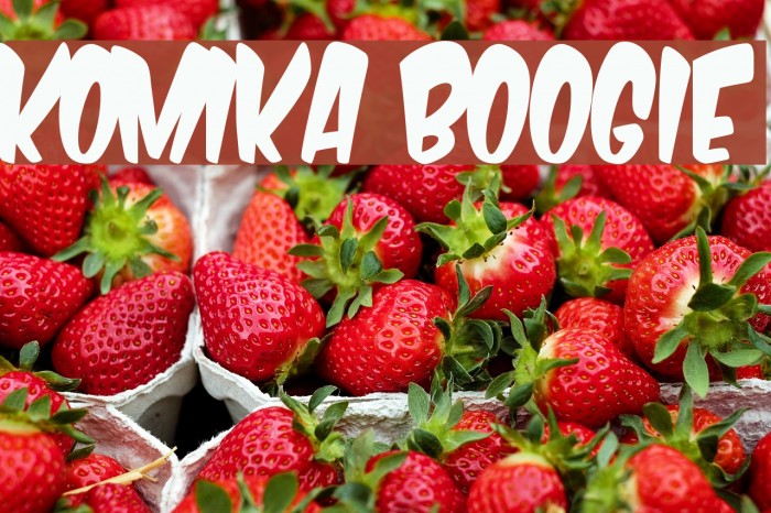 Komika Boogie Font examples