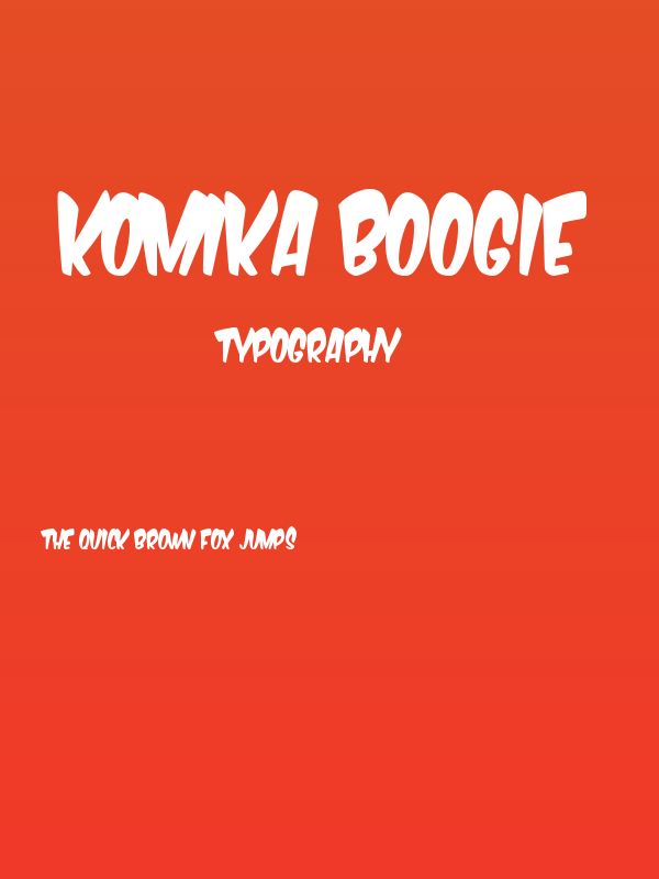 Komika Boogie Poster